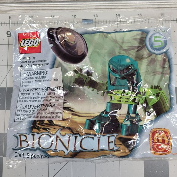 LEGO Bionicle McDonald's Happy Meal Toy Tohunga Kongu 5 Vtg 2001 Building Bricks - Picture 1 of 3